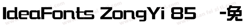 IdeaFonts ZongYi 85 语字体转换